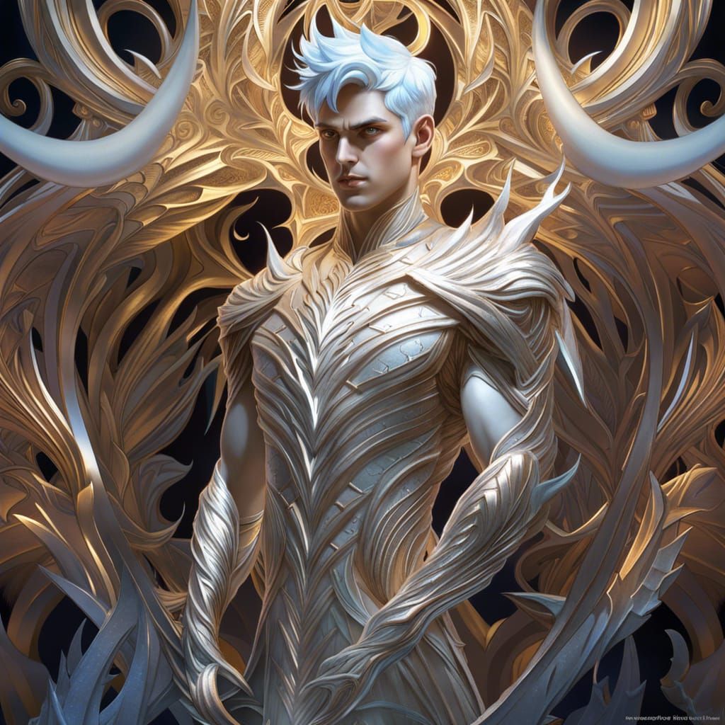 Icy Jack Frost: Byronic Spirit in Greek Fantasy Art