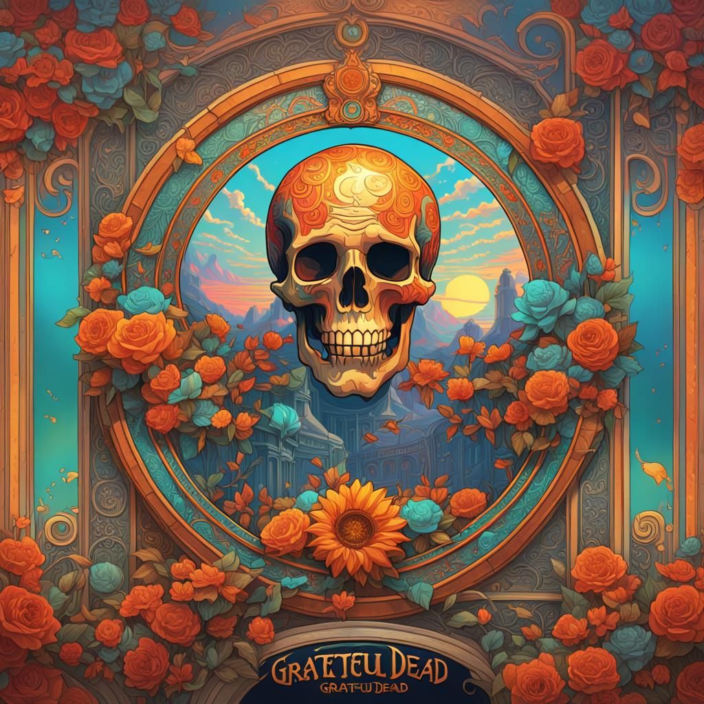 Grateful Dead Album Cover: Hyperdetailed Concept Art