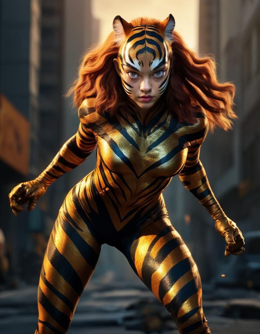 Tigra the Were-Woman: Marvel Avenger Cinematic Portrait