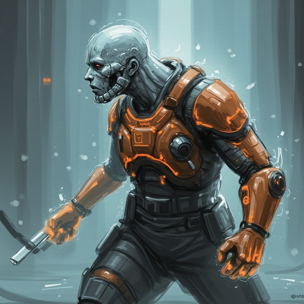 Icy Demon in Magma Armor Concept Art