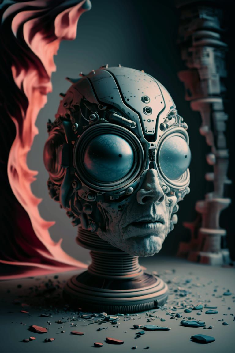 Biodroid in Bronzepunk Religiotechnocore Style