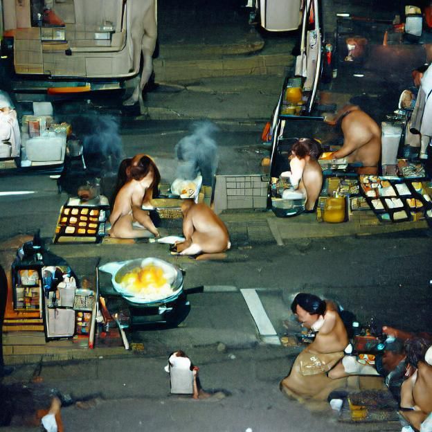 Tokyo Nightscape: Neon Lights Illuminate the City