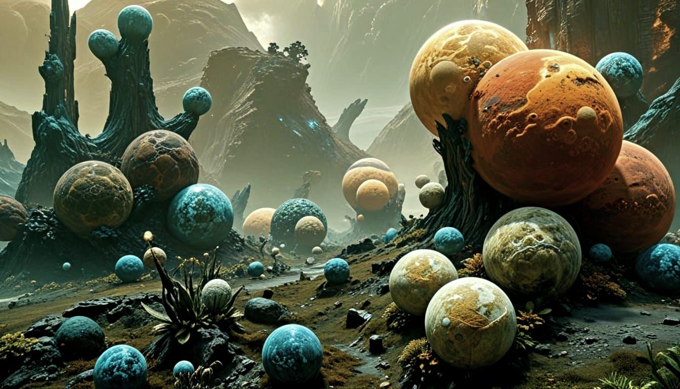 Spectacular Exoplanet Landscape