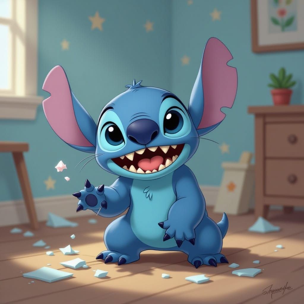 Cute Stitch Causes Adorable Chaos