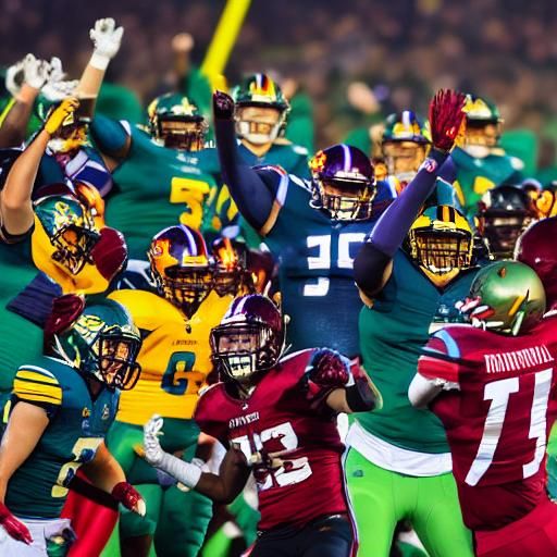 Energetic Crowd Celebrates Football Win