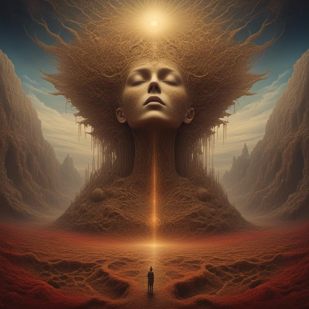 Abstract Glitch Art with Digital Distortion Effects