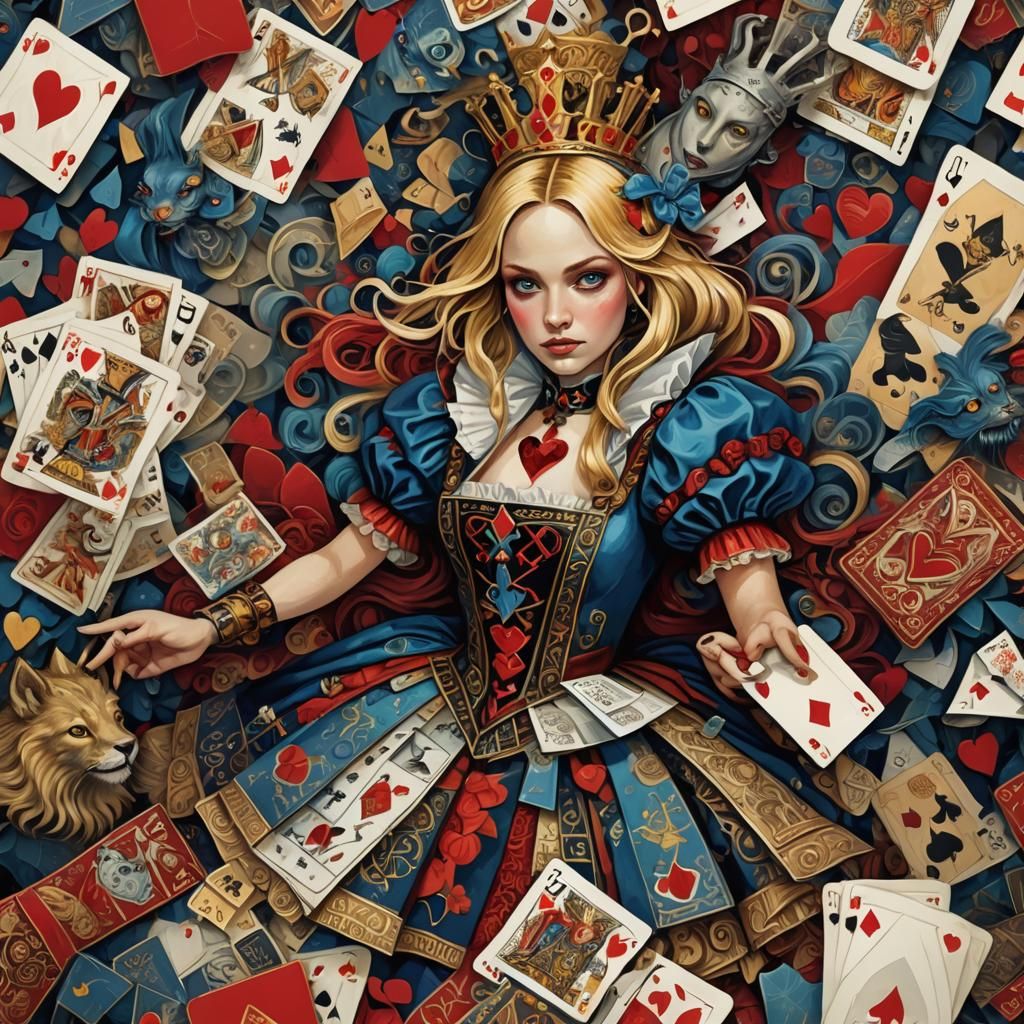 Alice in Wonderland: Art Nouveau Card Kingdom