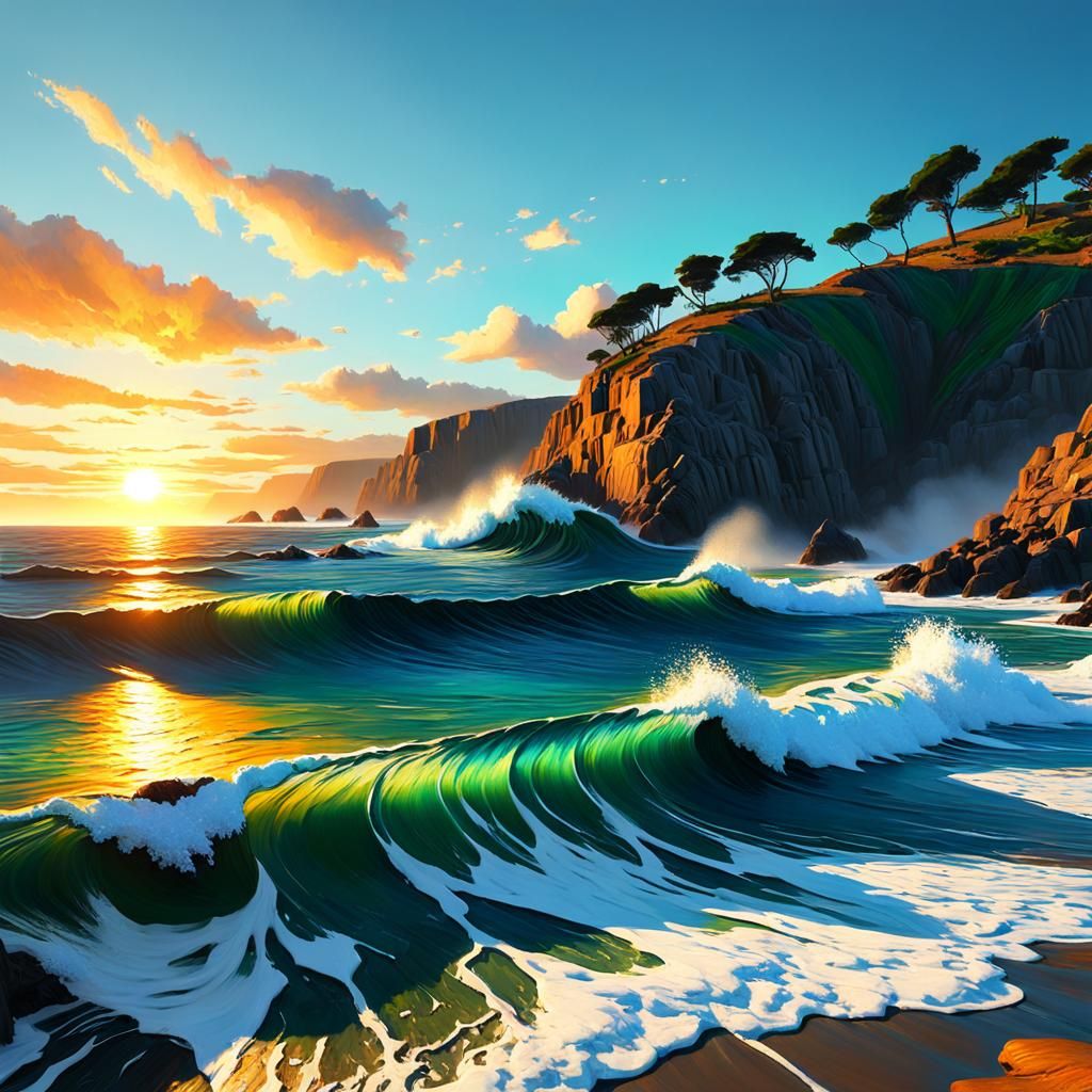 Oceanscape at Sunset