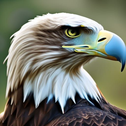 Majestic Eagle Portrait in Natural Light