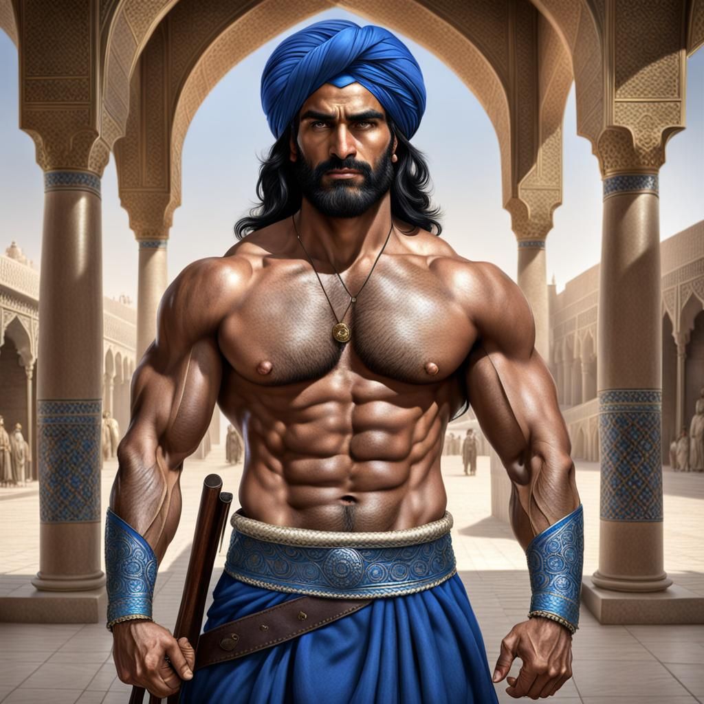 Handsome Persian Guards in Photorealistic Style