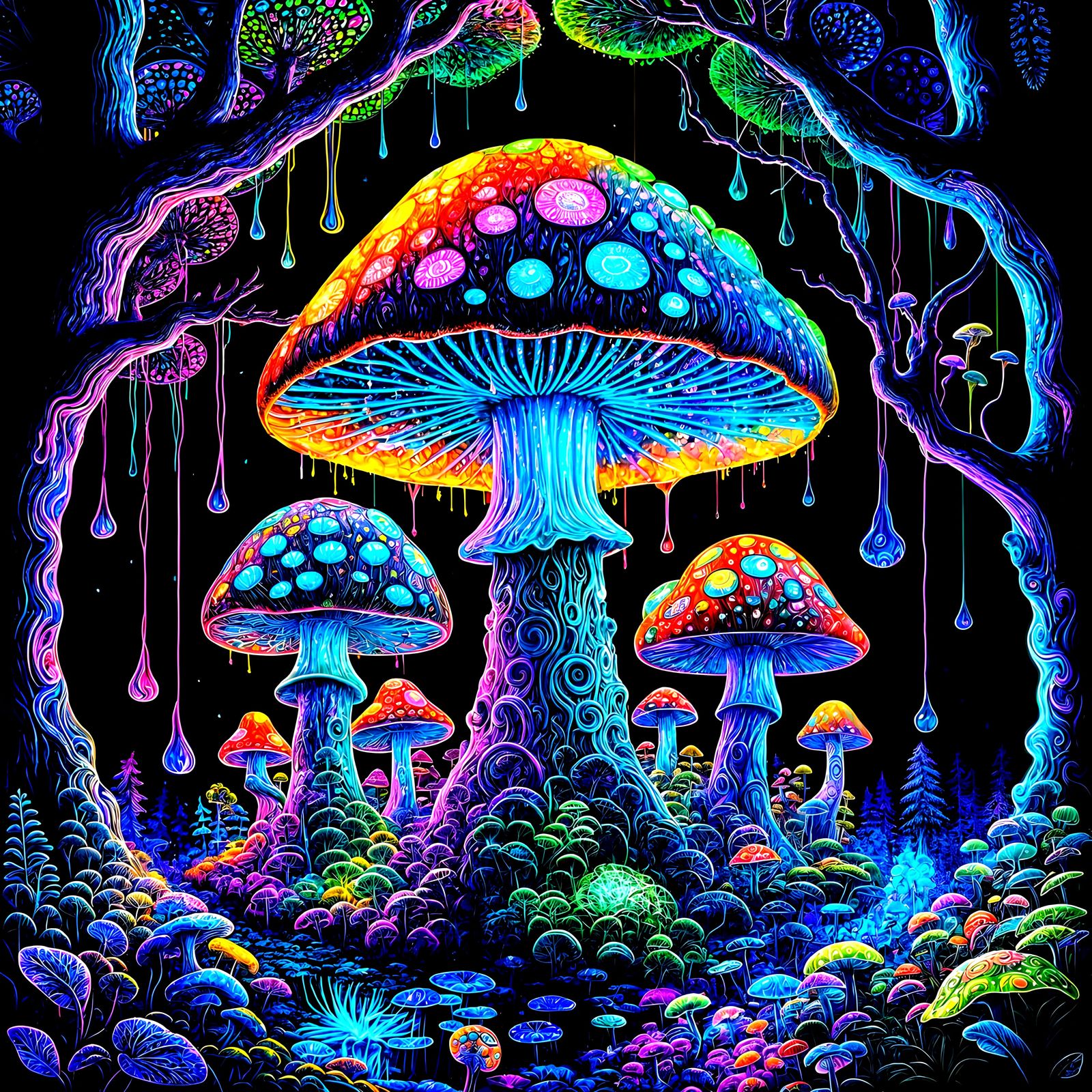 Trippy Drippy Electric Forest