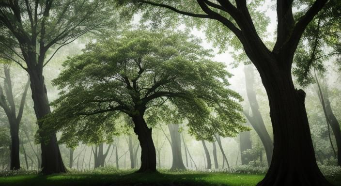 A Tree's Resinous Beauty Captured in Sharp Focus