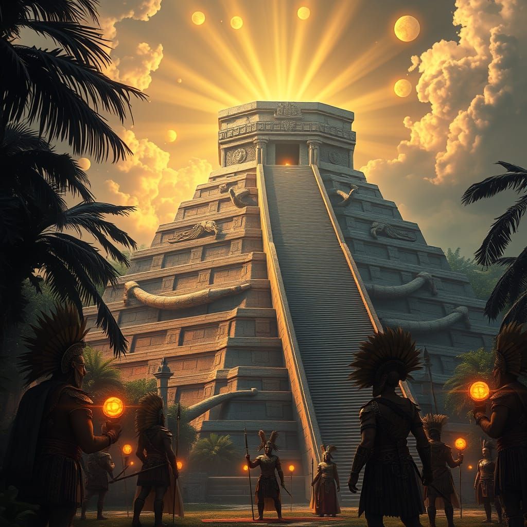 Ancient Aztec Pyramid Awakens with Mystical Energy in the Ju...