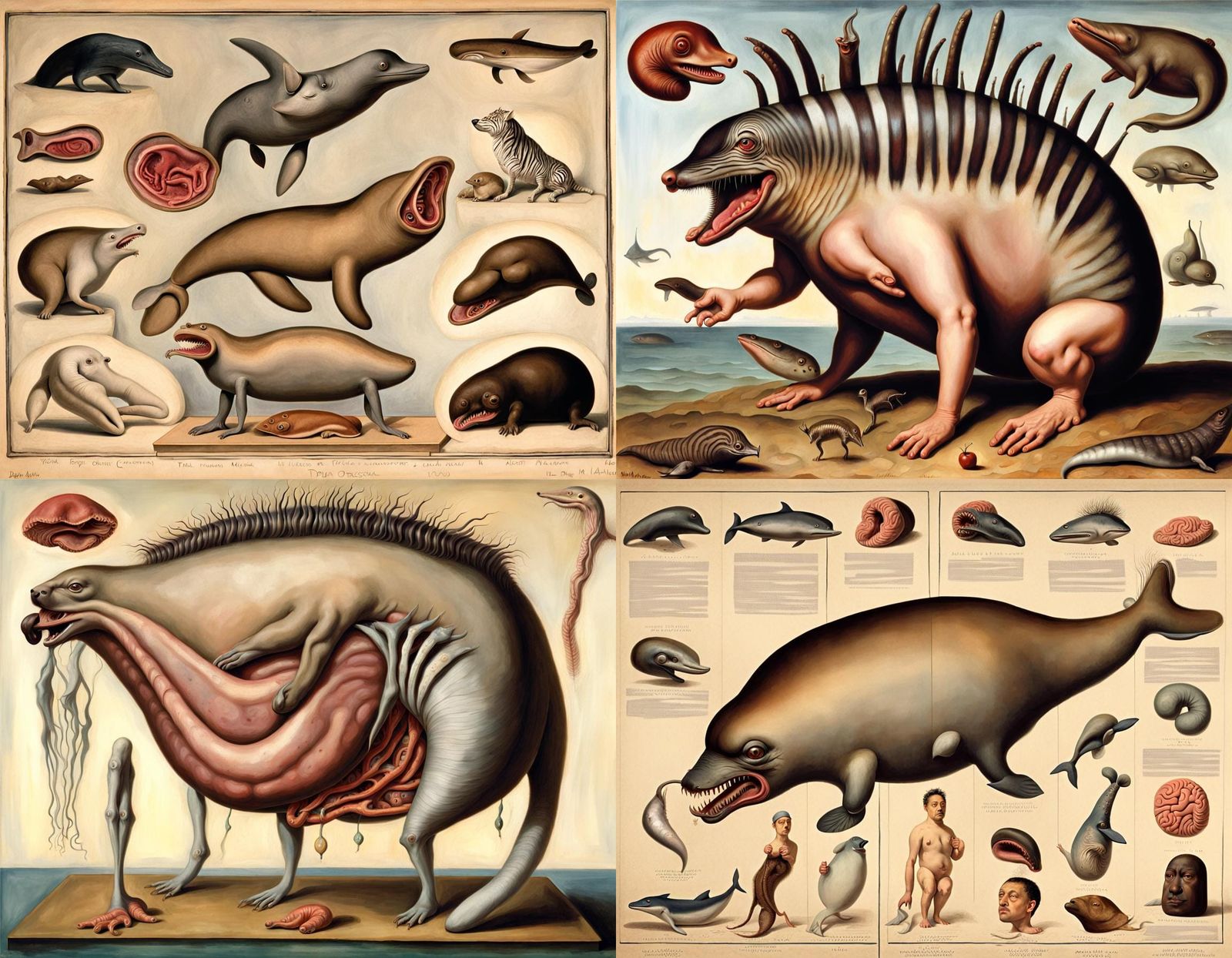 Meaty Monstrous Hybrid Homunculus: A Surrealist Vision