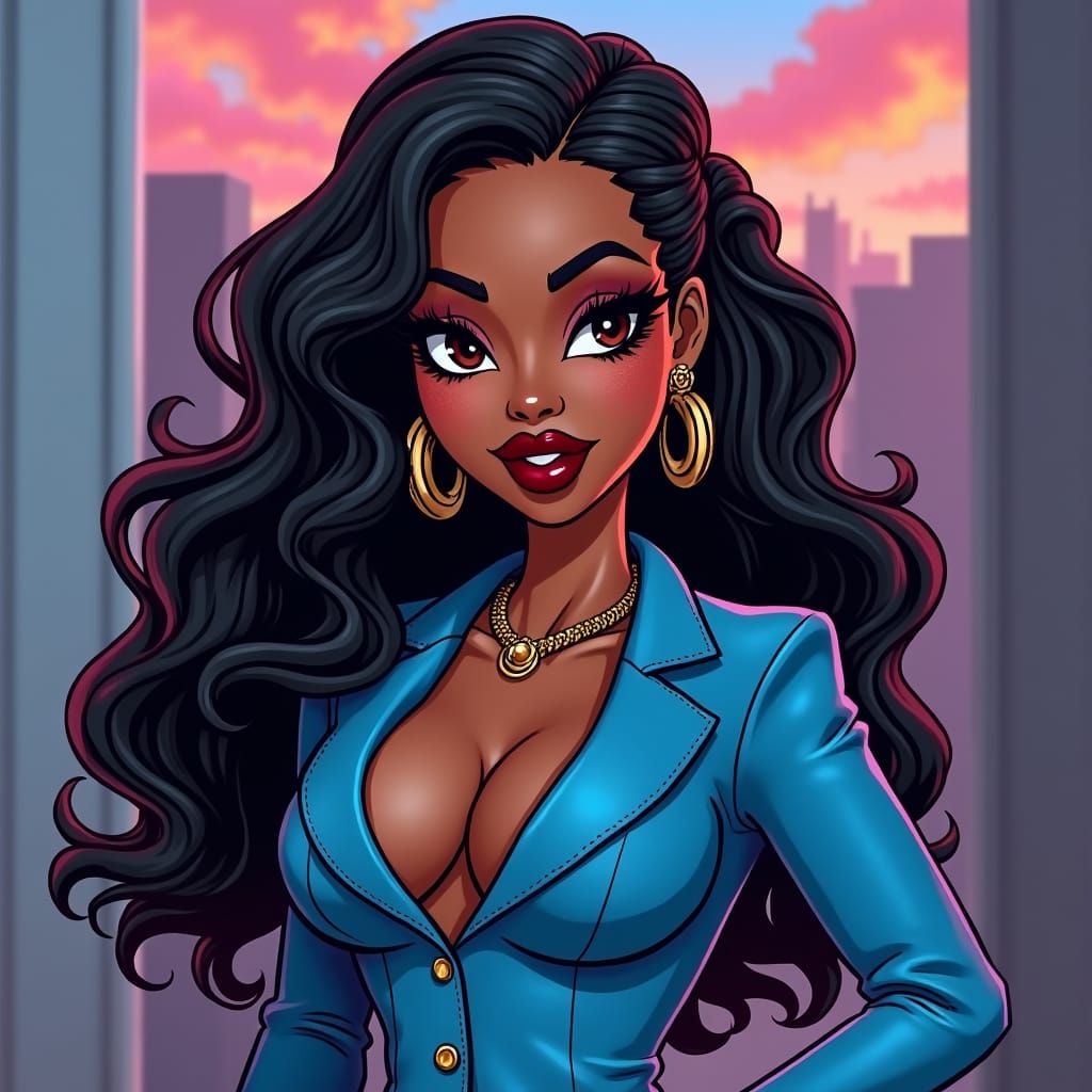 Bratz Woman Steps into Infinity: Afrofuturism Style