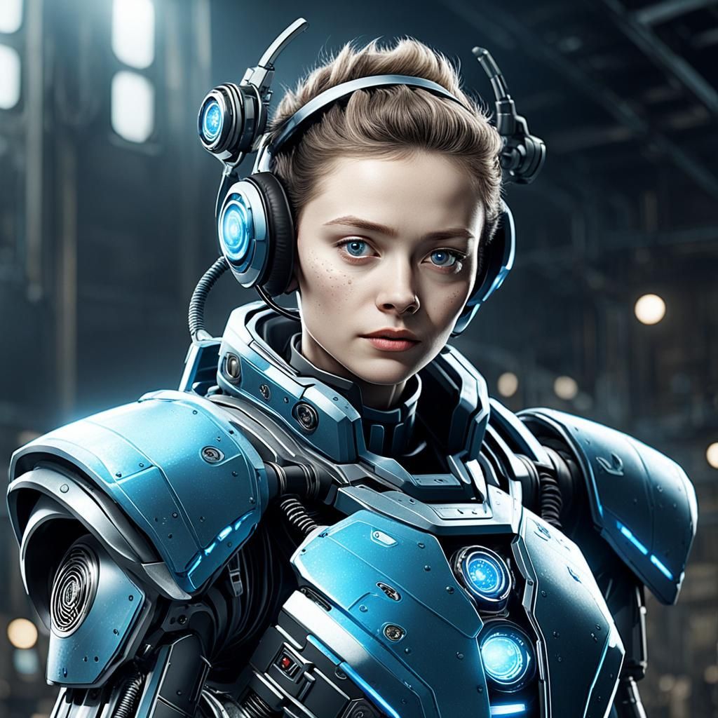 Fantasy Portrait of Girl in Magical Forest