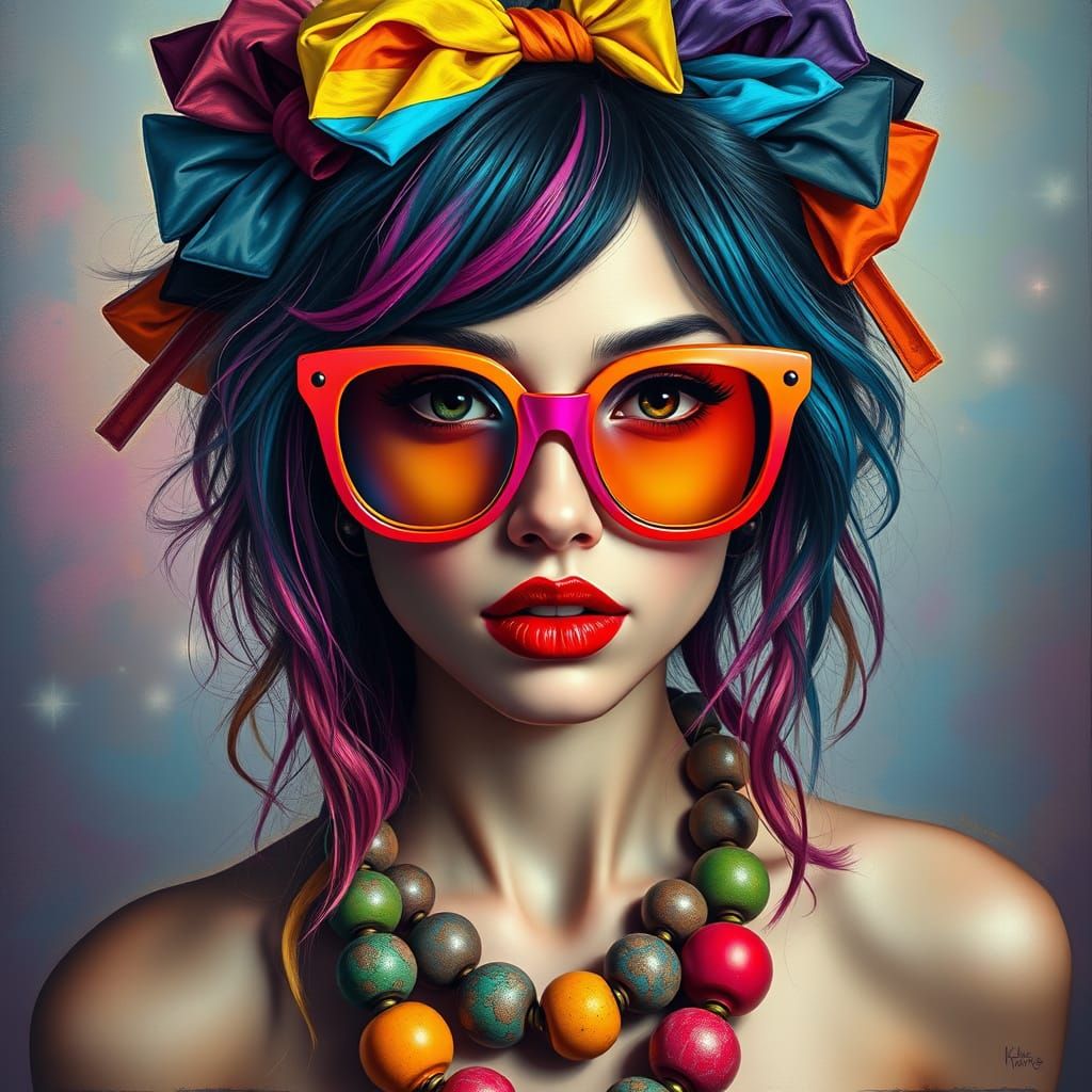 woman with her own style