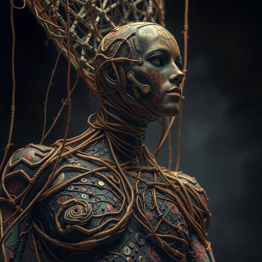 Humanoid in Psychedelic Chaos