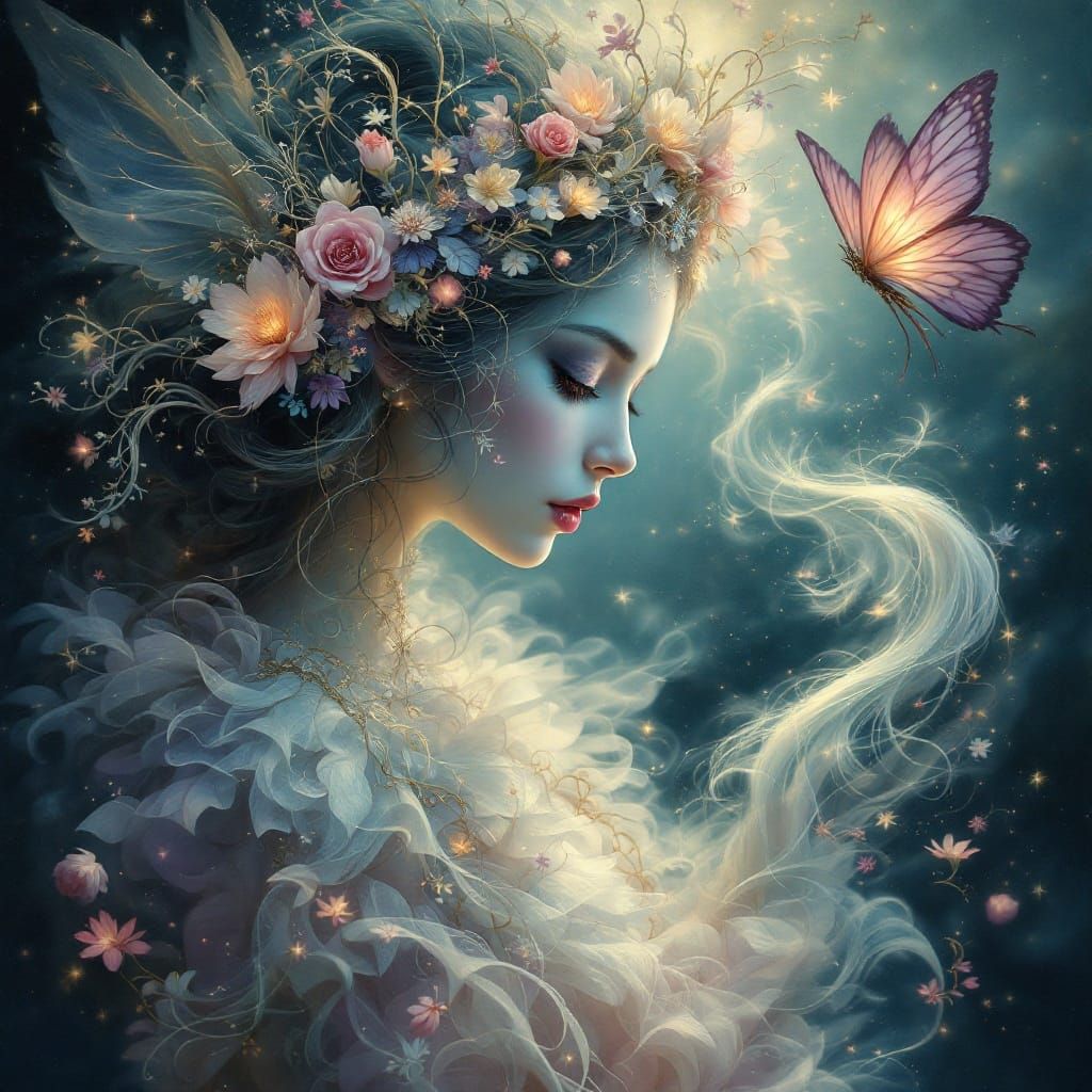 Enchanted Beauty in Whimsical Dreamscapes