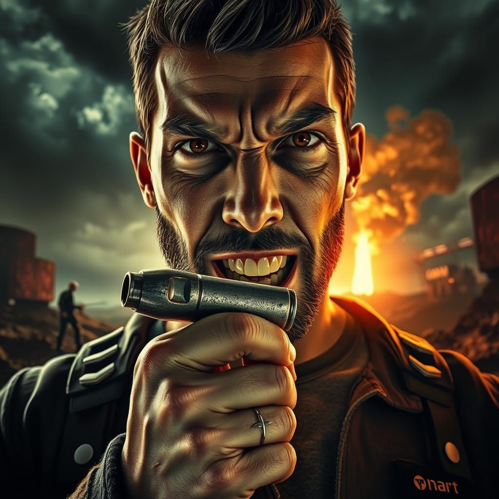 Man Bites Bullet: Cinematic Digital Matte Painting