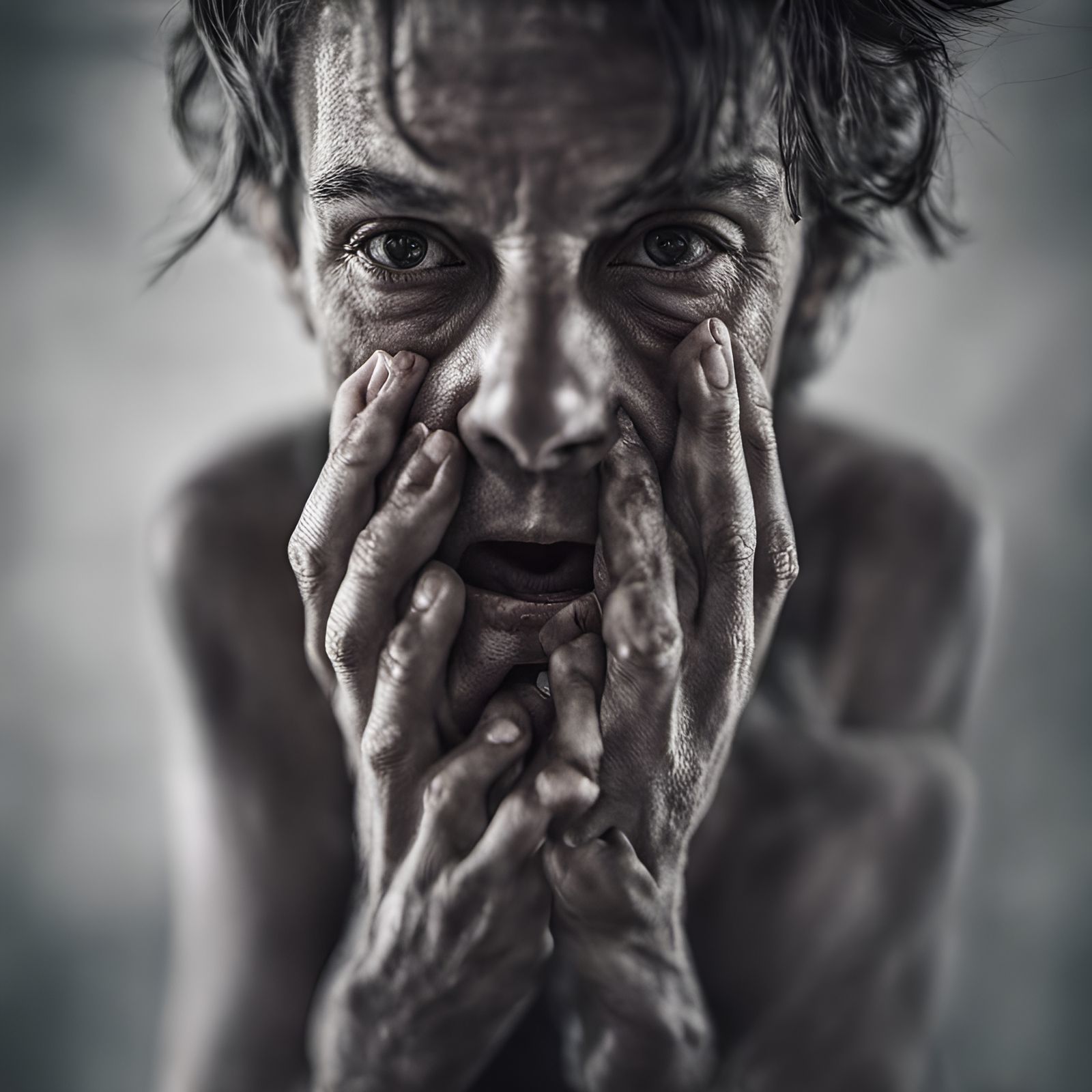 Ethereal Mental Implosion Ghosts Portrait