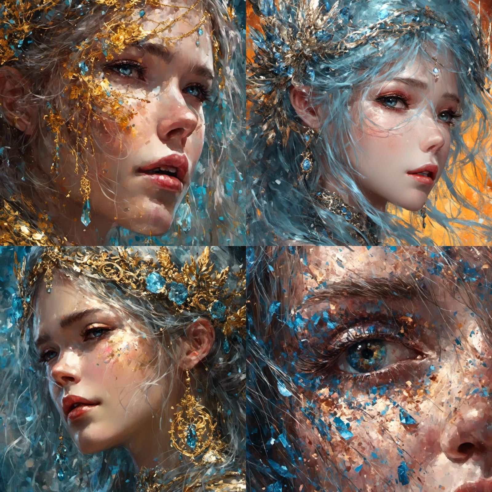 Surreal Hyperrealistic Portrait of a Mystical Figure