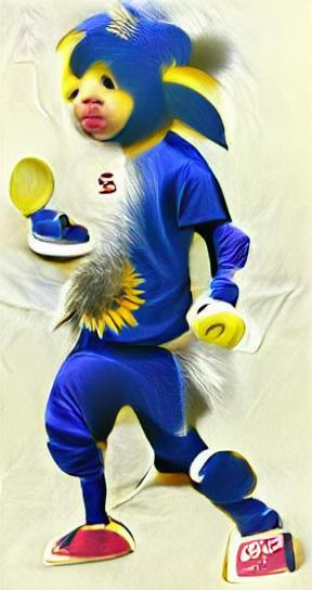 Stylized Cartoon Characters: Sonic Parodies
