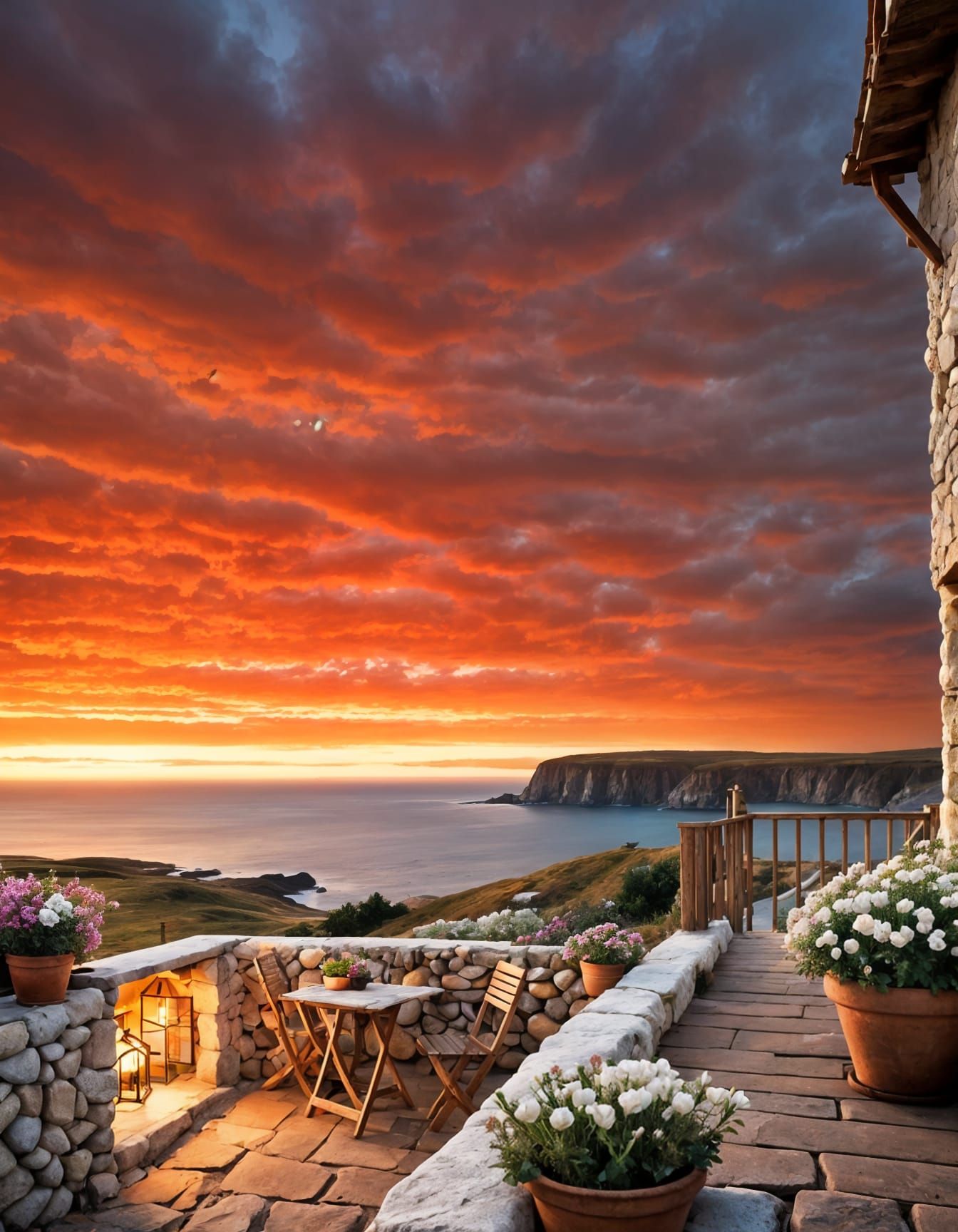 Charming Coastal Cabin with Sea View