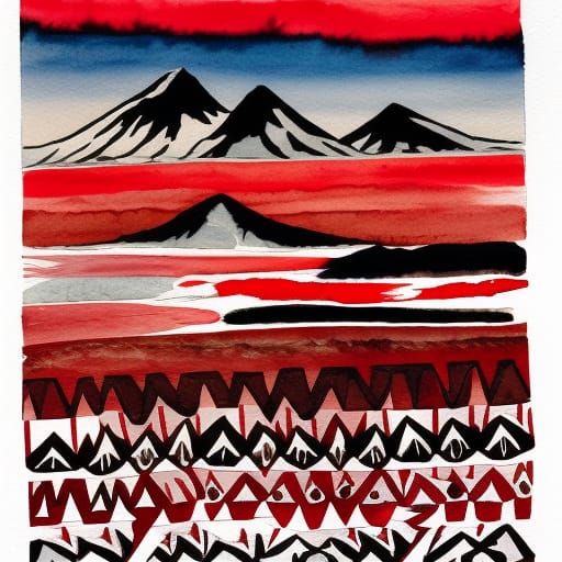 Mount St. Helens in Native American Formline Art