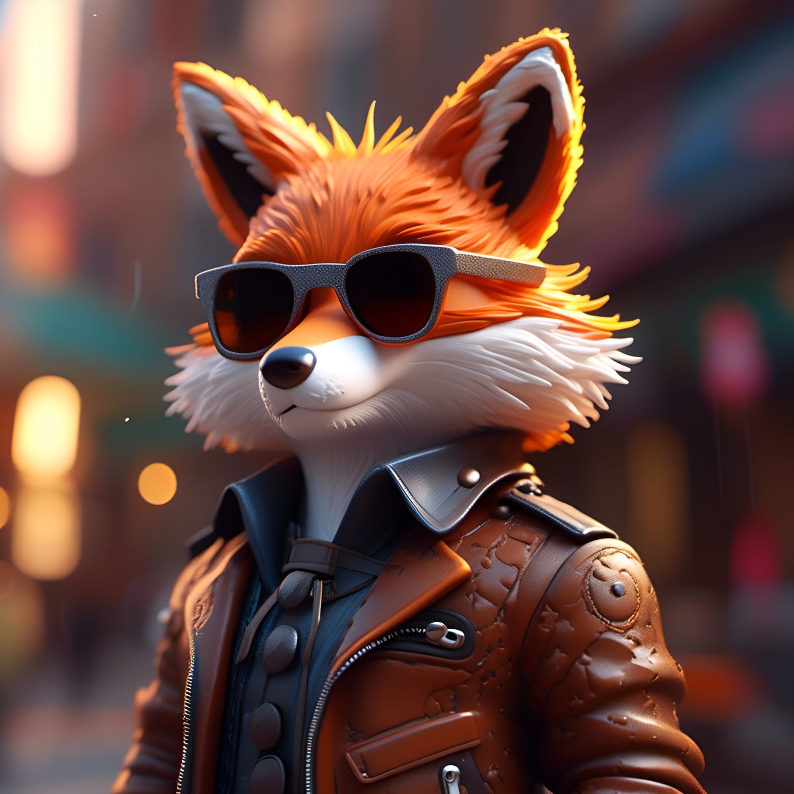 Fox in Sunglasses: 3D Character Design