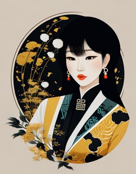 Woman in Style of Wu Guanzhong