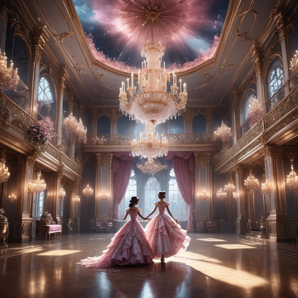 Phantom Dancer in Diamond Ballroom, Fantasy Art