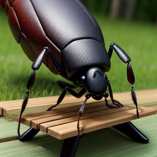 Giant Ant at Miniature Picnic Table
