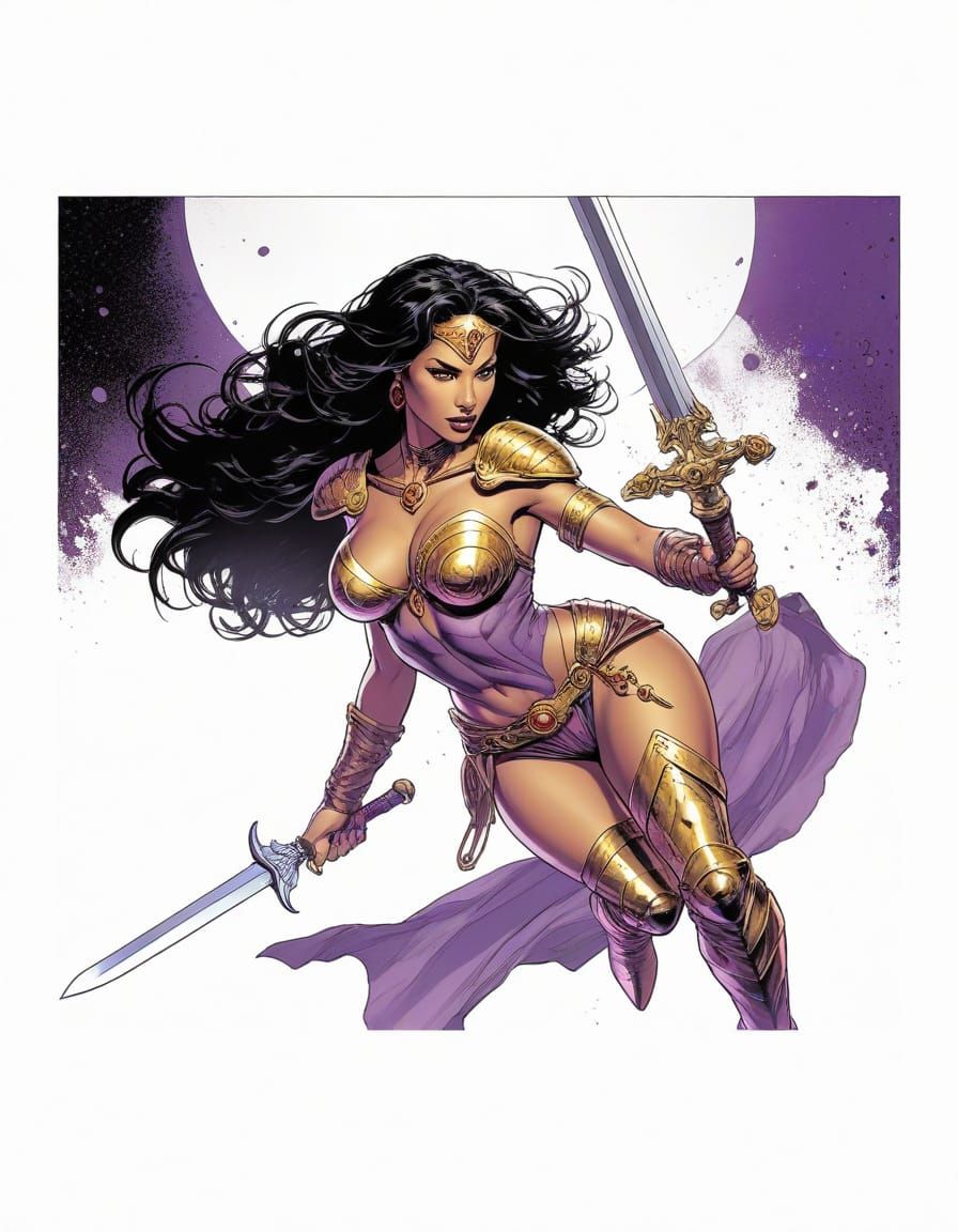 Dejah Thoris in Latino-Futurism Comic Art