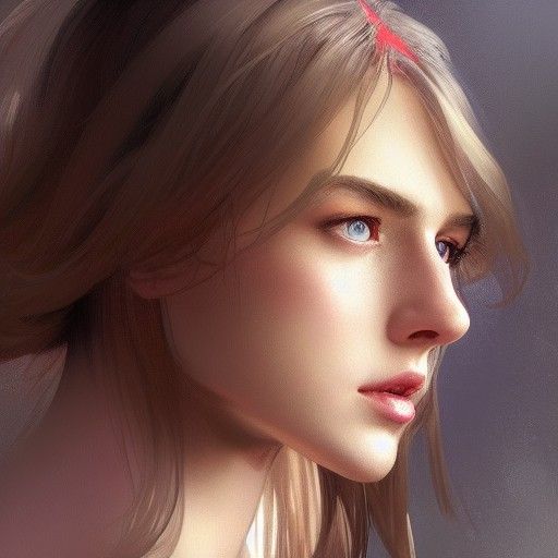 Detailed Portrait of Woman in Lingerie