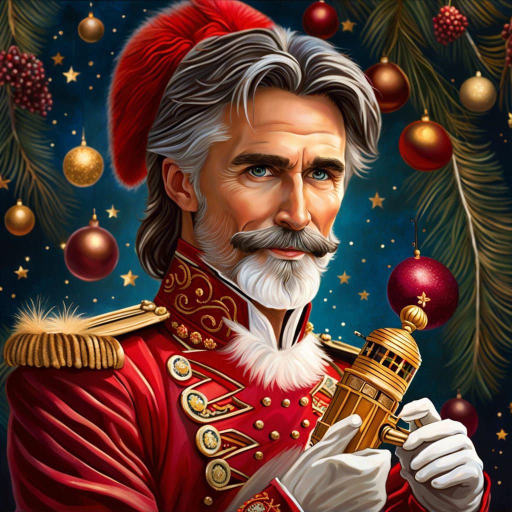 Nutcracker Birthday Portrait Inspired by Van Gogh