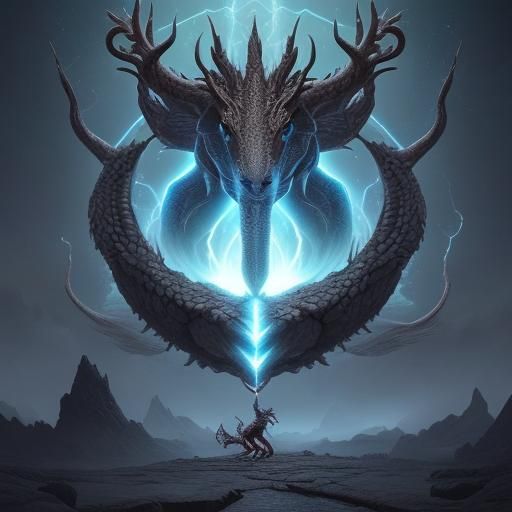 Epic Battle of Kirin: Dragon-Deer Mythical Creatures