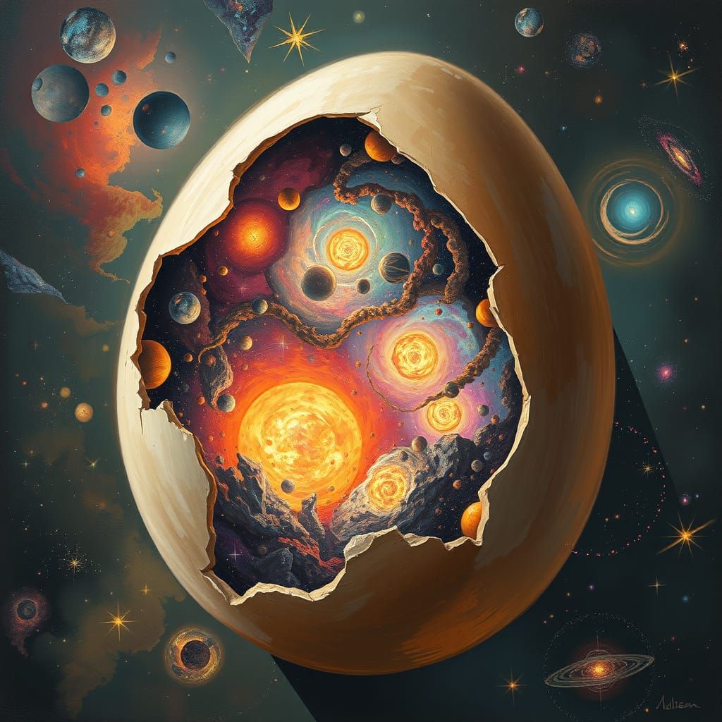 Vibrant Universe Emerges from Cracked Egg
