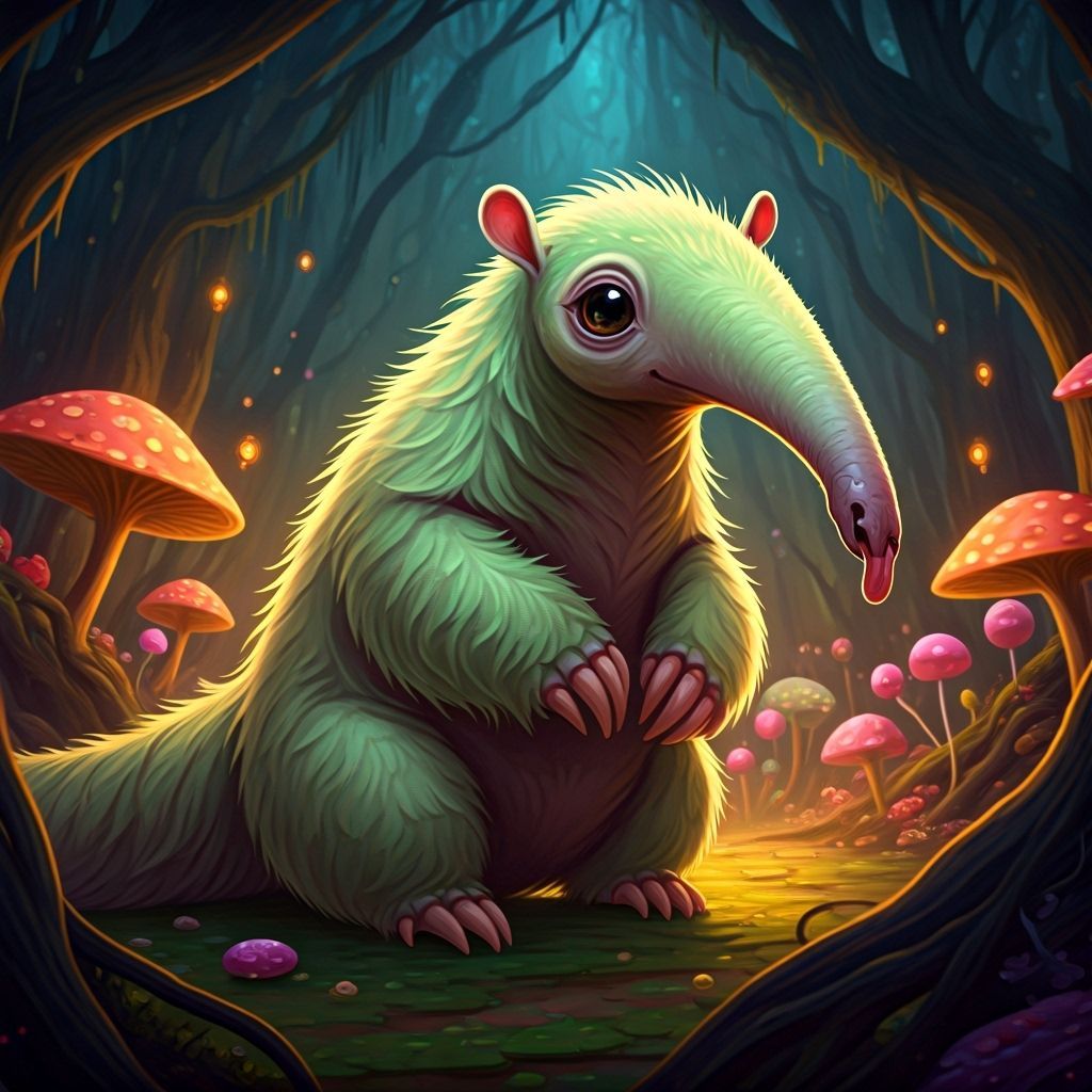 Whimsical Anteater Candy's Enchanted Candy Shop