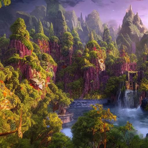 Shrek-Dwarf Hybrid in Mystical Forest: Fantasy Art