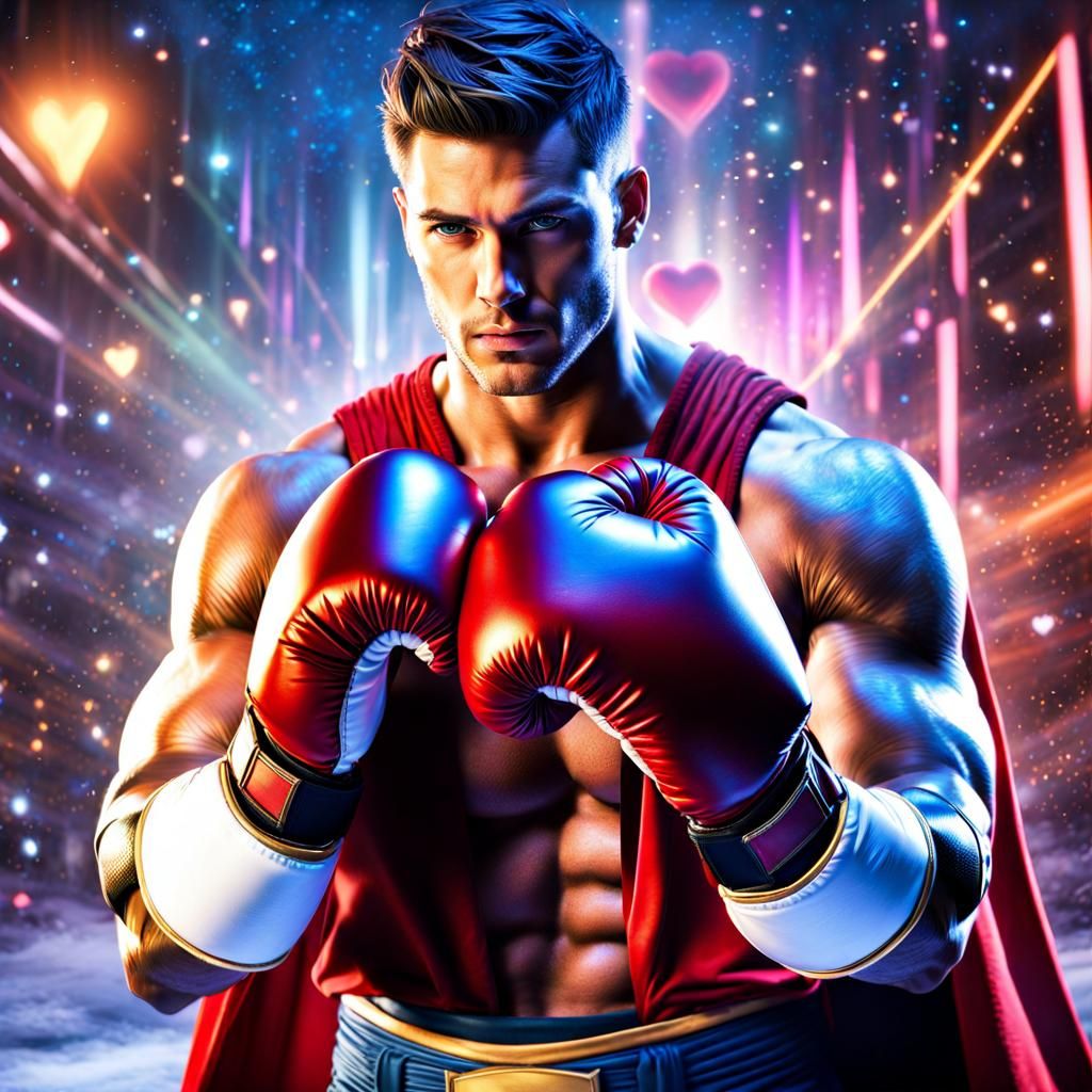 Superhero Boxing Hunk