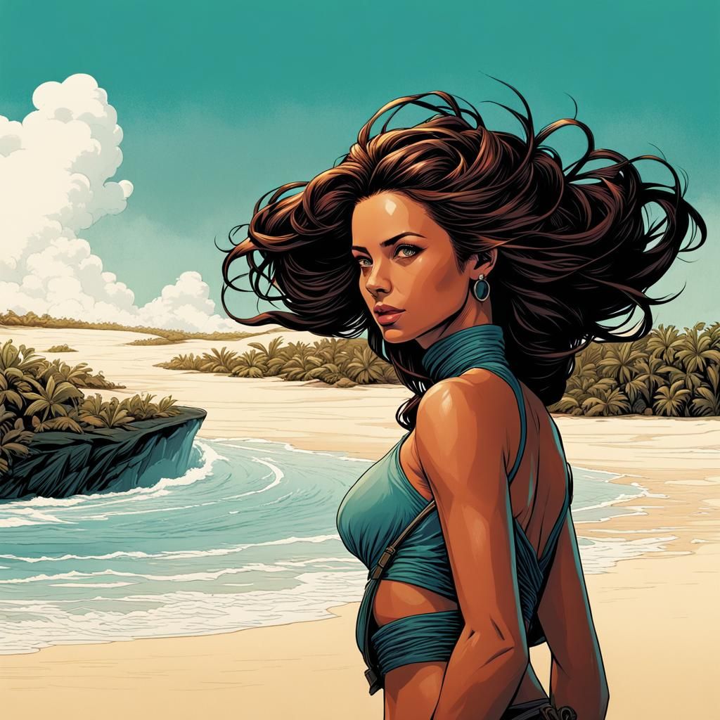 Zoe Colletti at Lençóis Maranhenses Comic Art