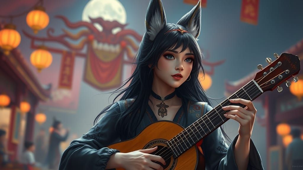 Enchanted Kitsune Bard Shines on High-Fantasy Festival Stage