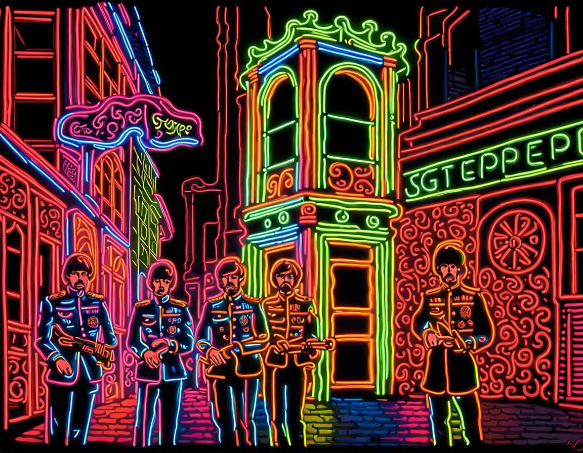Sgt. Pepper's Lonely Hearts in Neon