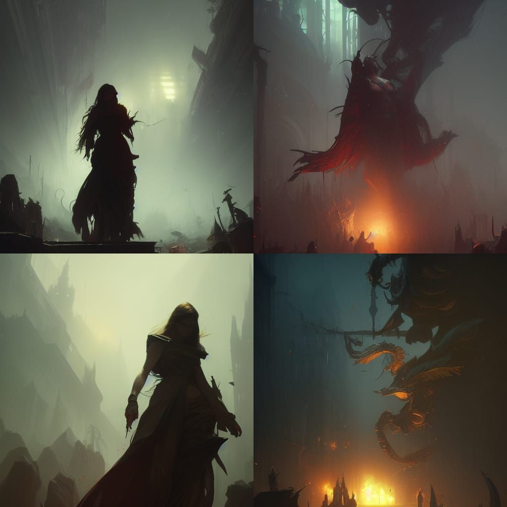 Dark Fantasy Concept Art Masterpiece in 8k