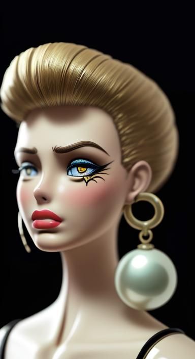 Arrogant 1960s Barbie Close-Up