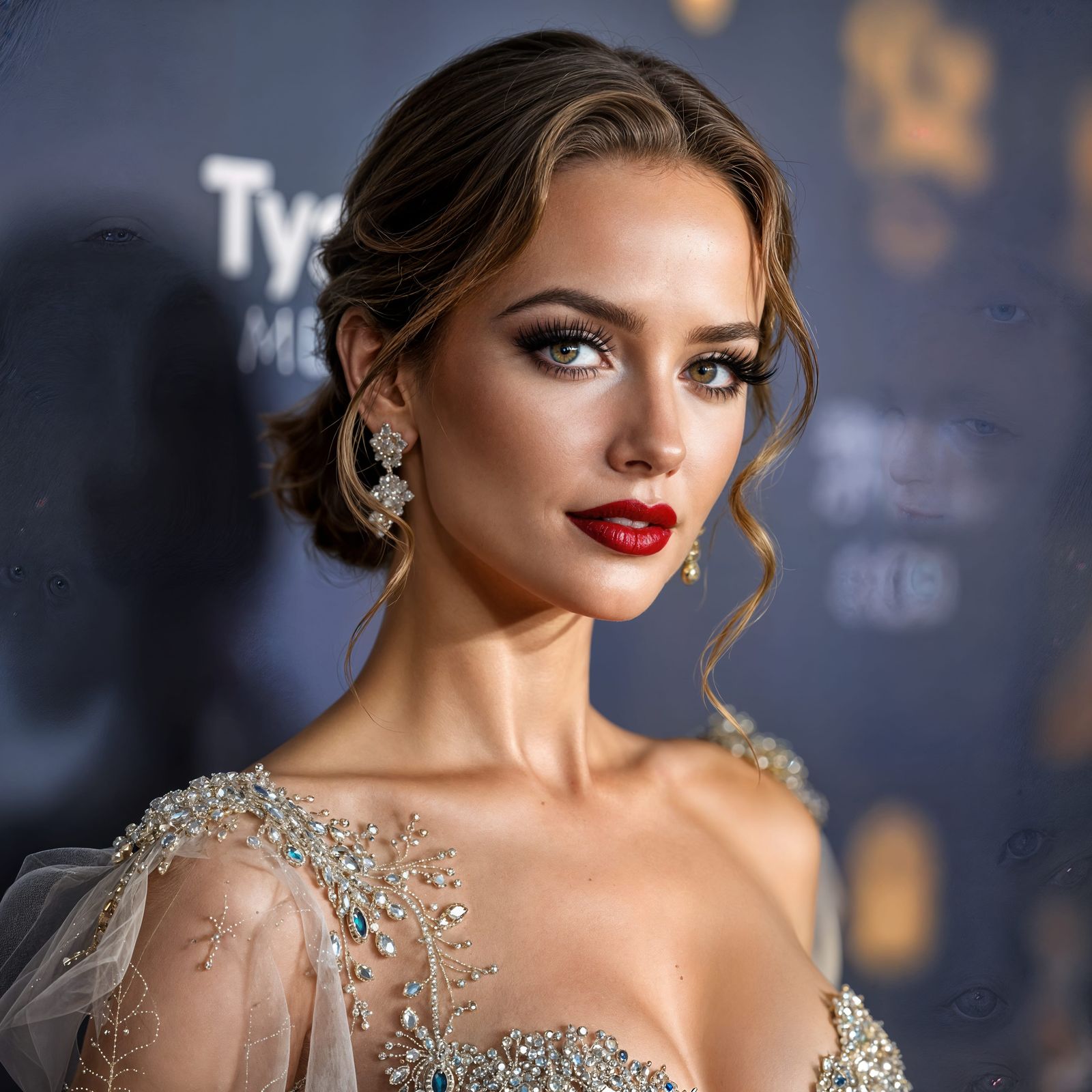 Anna Taylor Joy Red Carpet Closeup