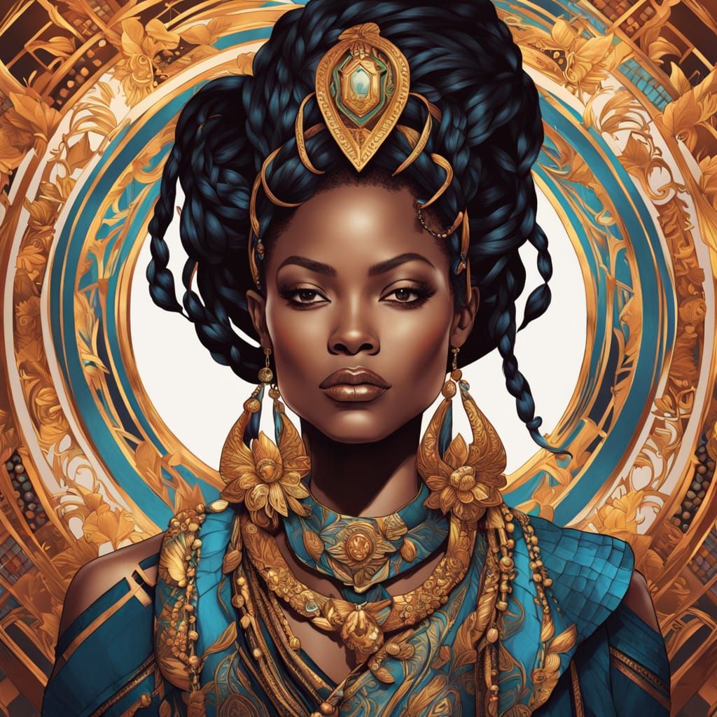 Janet Jackson in Vibrant Kente Kaba and Slit from Ghana