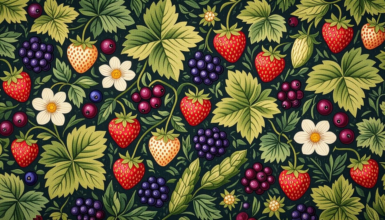 Secret Garden Tapestry in William Morris Style