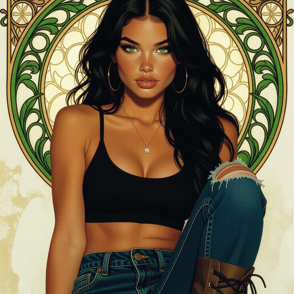 Portrait of a Woman in Photorealistic Style